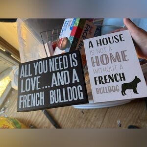 Assorted french bulldog decor set of 3